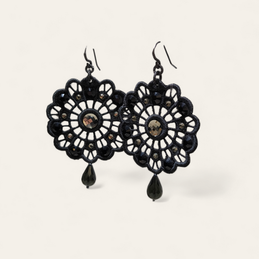 Orecchini Orecchini in argento con zirconi pend. 10 cm - Gioielli Pavan