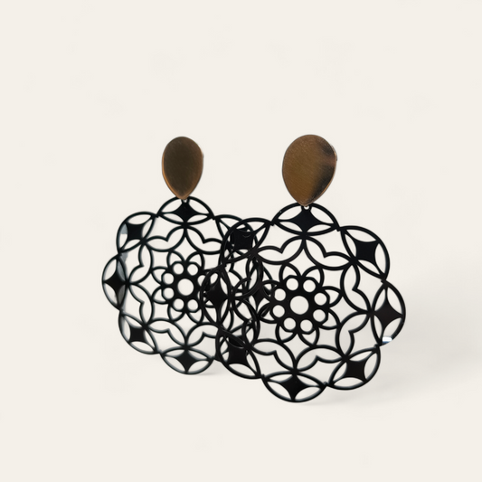 Orecchini Orecchini in argento con pendenti smaltati pend. 7 cm - Gioielli Pavan