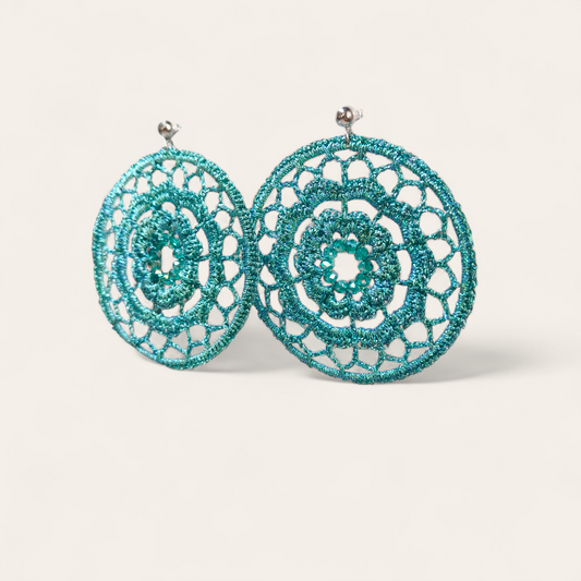 Orecchini Orecchini in argento con zirconi tondi pend. 7,5 cm - Gioielli Pavan