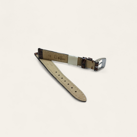 Cinturino Cinturino Ansa 12 mm pelle coccodrillo brasiliano marrone - Gioielli Pavan