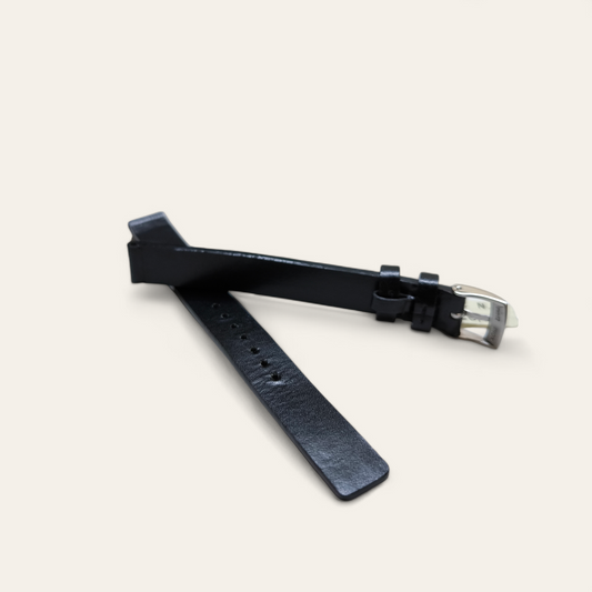 Cinturino Cinturino Ansa 12 mm Nappa nero liscio - Gioielli Pavan