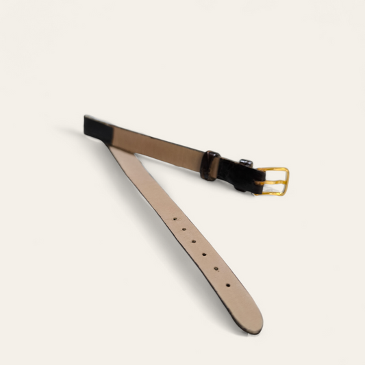 Cinturino Cinturino Ansa 10 mm pelle coccodrillo marrone XL - Gioielli Pavan