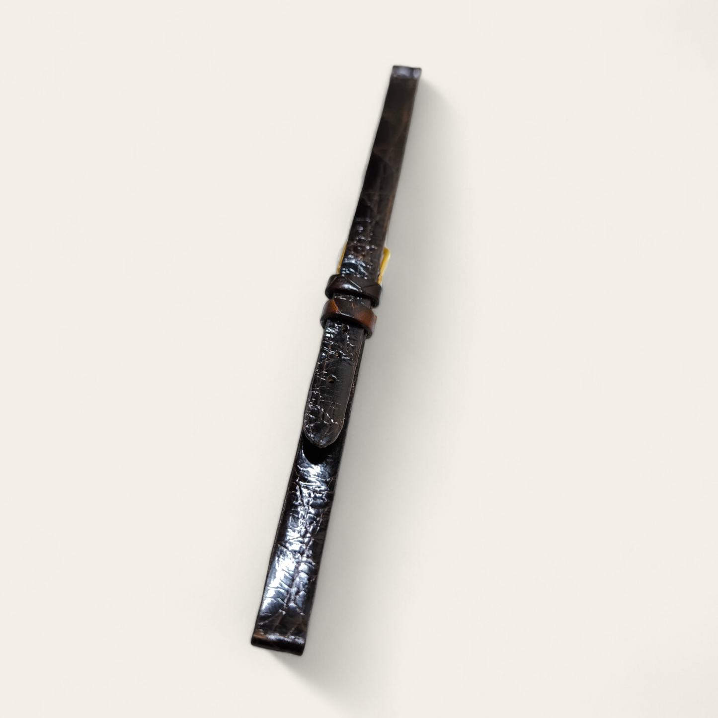 Cinturino Cinturino Ansa 10 mm pelle coccodrillo marrone XL - Gioielli Pavan