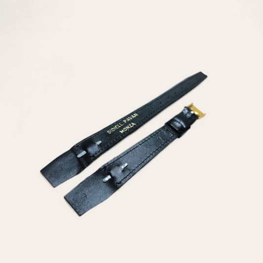 Cinturino Cinturino Ansa 14 mm Pelle nero per orologio con anse fisse - Gioielli Pavan