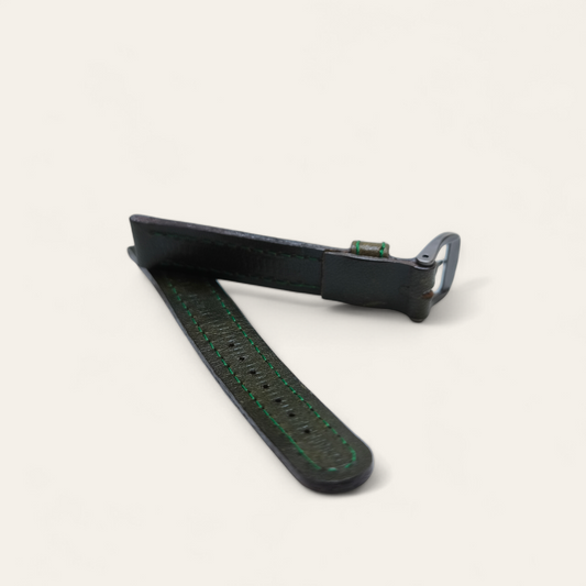 Cinturino Cinturino Ansa 14 mm Pelle verde con disegni cane e alberi - Gioielli Pavan