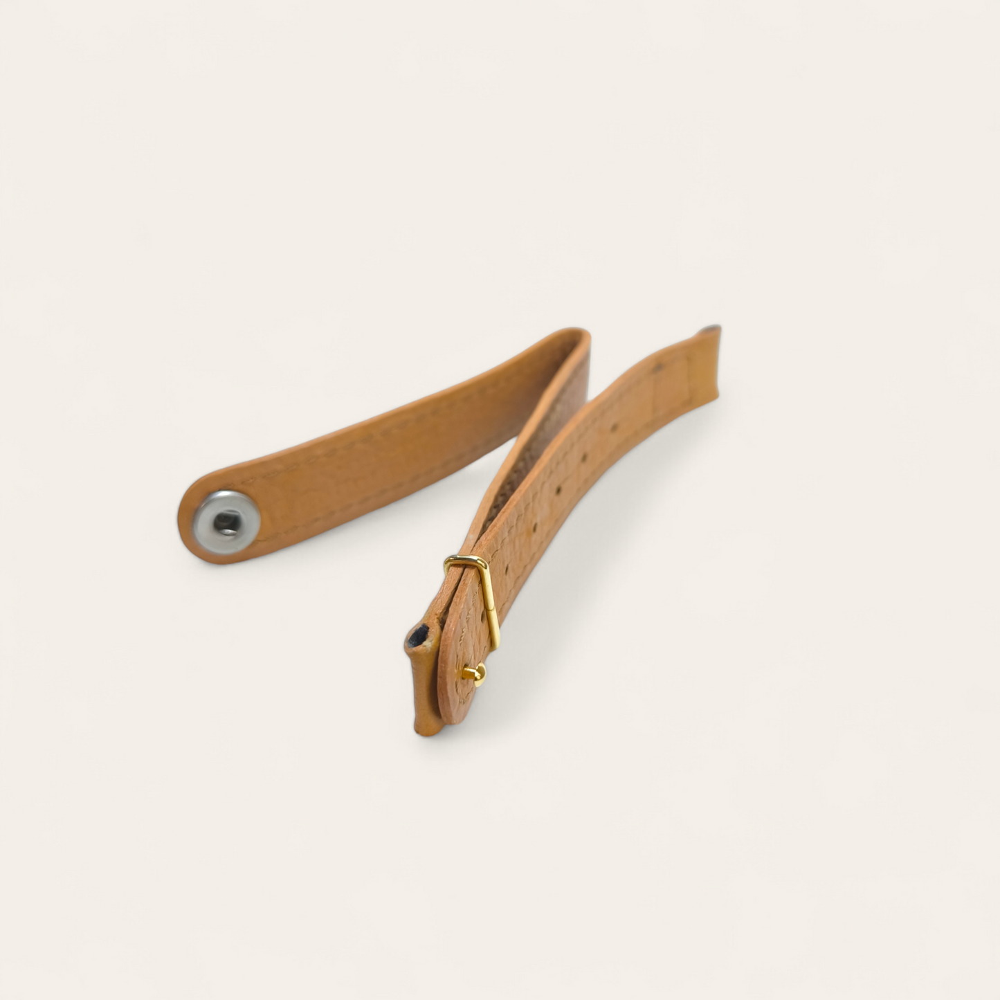 Cinturino Cinturino Ansa 14 mm Pelle senape con bottone - Gioielli Pavan