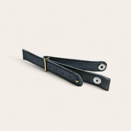 Cinturino Cinturino Ansa 14 mm Scamosciato grigio con bottone - Gioielli Pavan