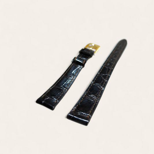 Cinturino Cinturino Ansa 14 mm Coccodrillo marrone scuro - Gioielli Pavan