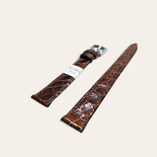 Cinturino Cinturino Ansa 14 mm Coccodrillo marrone - Gioielli Pavan
