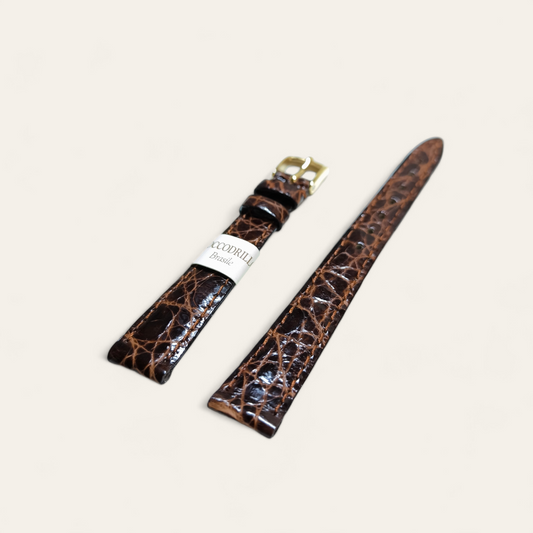 Cinturino Cinturino Ansa 14 mm Coccodrillo marrone - Gioielli Pavan