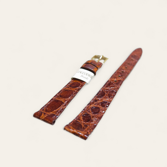 Cinturino Cinturino Ansa 14 mm Coccodrillo marrone chiaro - Gioielli Pavan