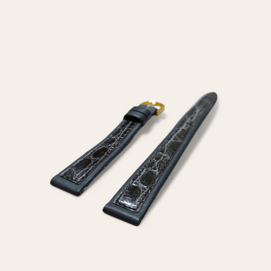 Cinturino Cinturino Ansa 14 mm Coccodrillo grigio lucido - Gioielli Pavan