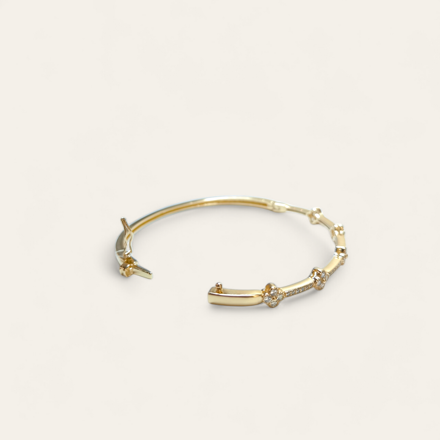 Bracciale Bracciale rigido argento dorato zirconie - Gioielli Pavan