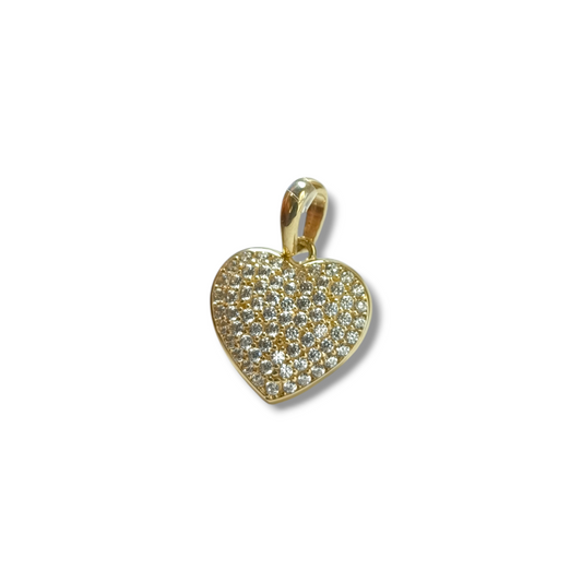 Ciondoli e pendenti Ciondolo cuore con pavé di zirconi - Gioielli Pavan