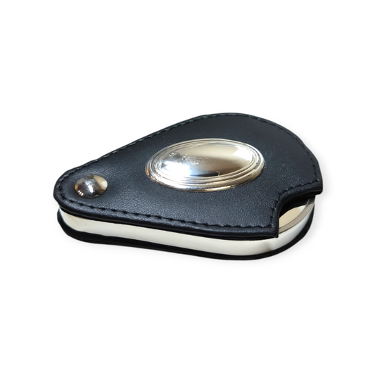 Lente d'ingrandimento in acciaio pelle e argento - Gioielli Pavan