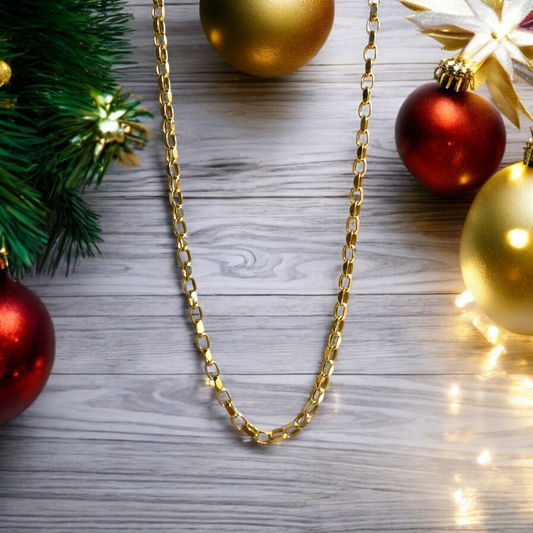 Girocollo Girocollo maglia anelli squadrati in oro - Gioielli Pavan