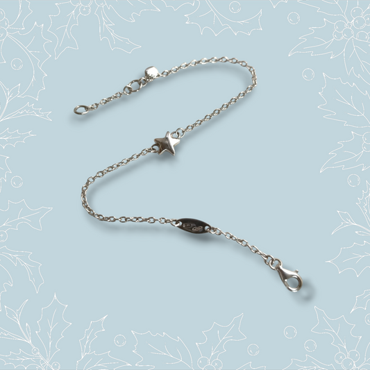 Bracciale Braccialetto oro bianco stella - Gioielli Pavan