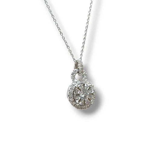 Girocollo Girocollo punto luce a lucchetto con diamanti - Gioielli Pavan