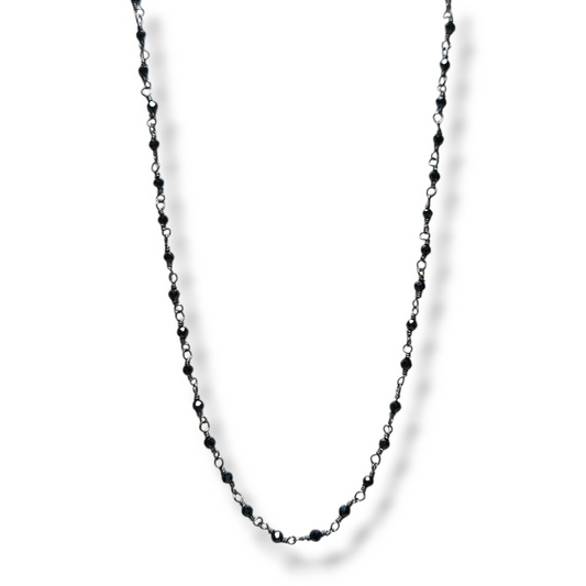 Girocollo Girocollo in argento rosario con onice piccola - Gioielli Pavan