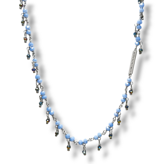 Girocollo Girocollo in argento rosario con quarzi e ematite - Gioielli Pavan