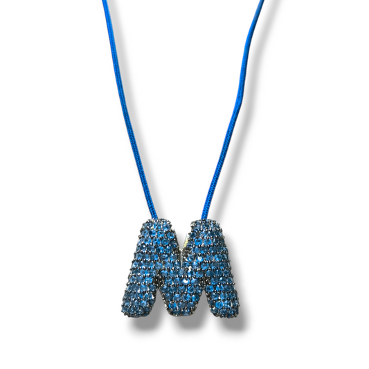 Girocollo Girocollo in argento iBamboli lettera M con zirconi - Gioielli Pavan