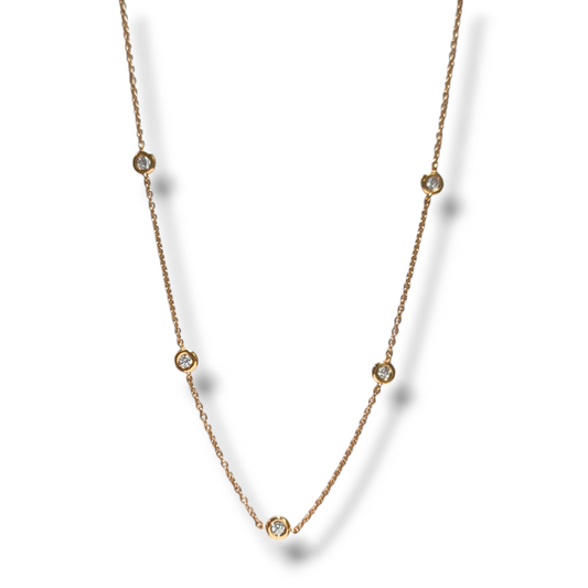 Collane Collana sparkle in oro rosa con diamanti - Gioielli Pavan