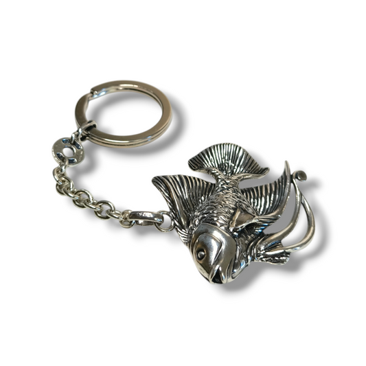 Portachiavi Porta chiavi in argento massiccio Pesce grande - Gioielli Pavan