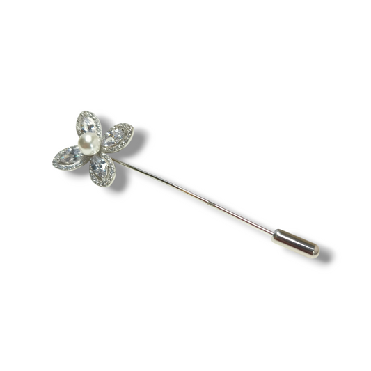 Spilla Spilla in argento con perla e zirconi - Gioielli Pavan