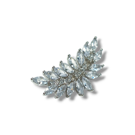 Spilla Spilla in argento a ventaglio con zirconi - Gioielli Pavan