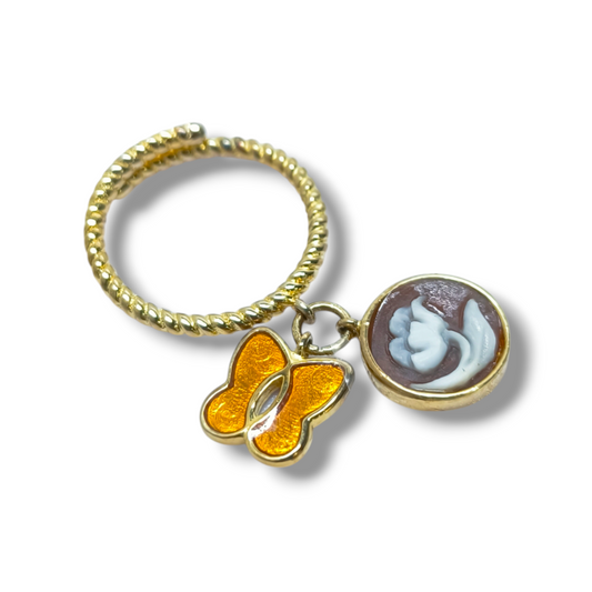 Anello Anello argento cameo floreale - Gioielli Pavan