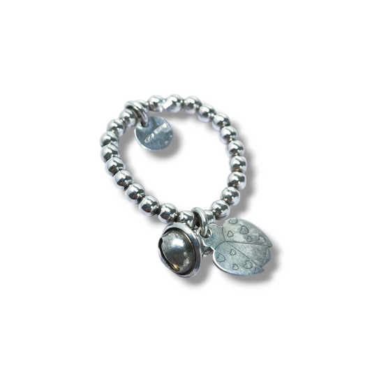 Anello Anello elastico con coccinella - Gioielli Pavan