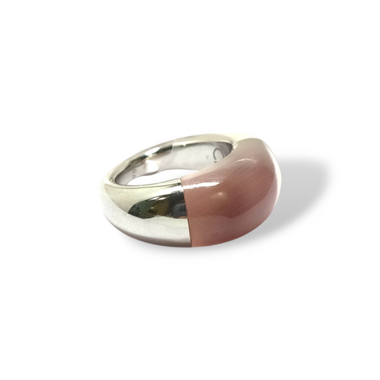 Anello in acciaio di Calvin Klein Adularia rosa - Gioielli Pavan