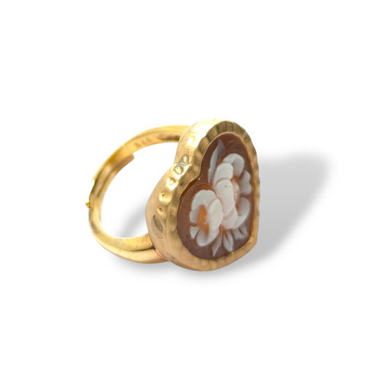 Anello Anello argento cuore con cameo - Gioielli Pavan