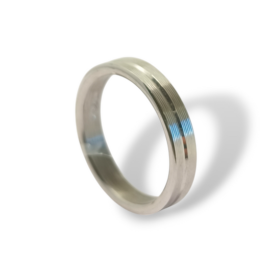 Anello Anello in argento fedina incisa 4 mm - Gioielli Pavan