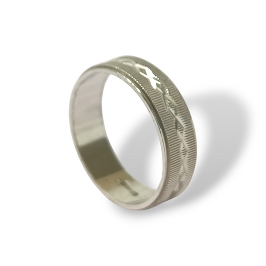 Anello Anello in argento fedina incisa - Gioielli Pavan