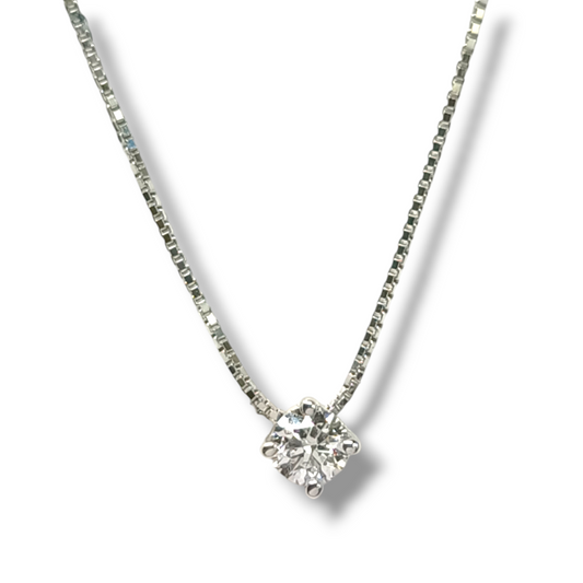 Girocollo Girocollo in oro con diamante 0,15ct - Gioielli Pavan