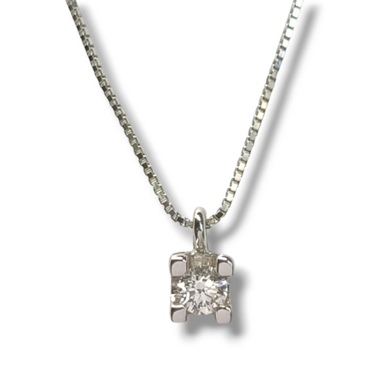 Girocollo Girocollo in oro con diamante 0,10ct - Gioielli Pavan
