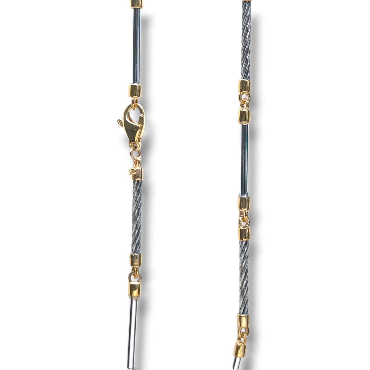 Collane Collana in oro e acciaio semirigida - Gioielli Pavan