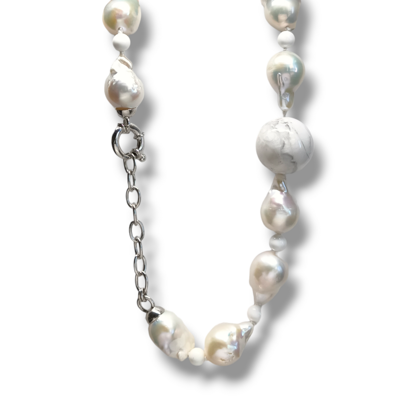 Girocollo Girocollo in argento con perle agata e marmo - Gioielli Pavan