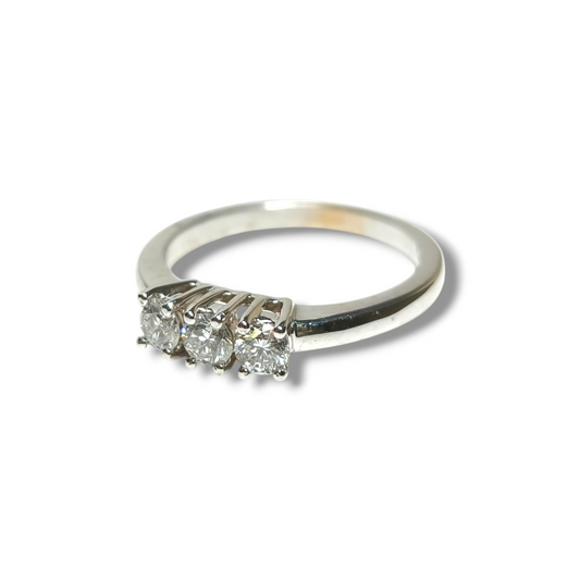 Anello Anello trilogy in oro con diamanti 0,45ct - Gioielli Pavan