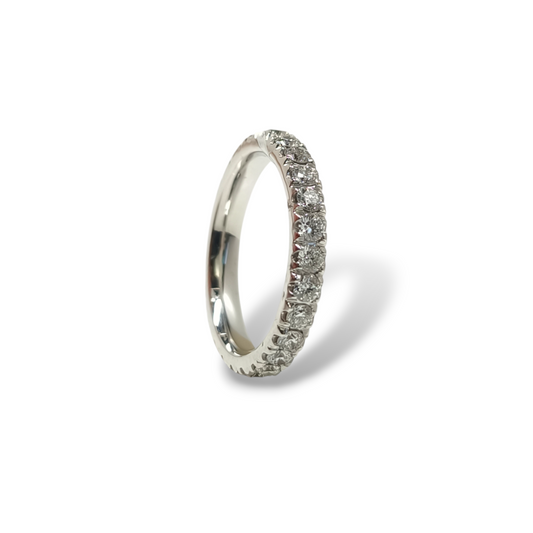 Anello Anello eternity in oro con diamanti 1,20ct - Gioielli Pavan