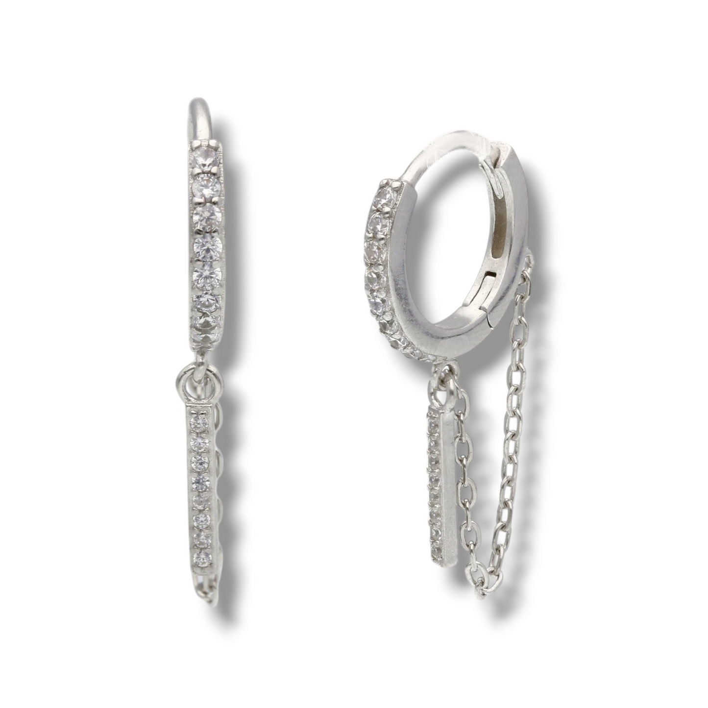 Piercing Piercing in argento con zirconi orecchino - Gioielli Pavan
