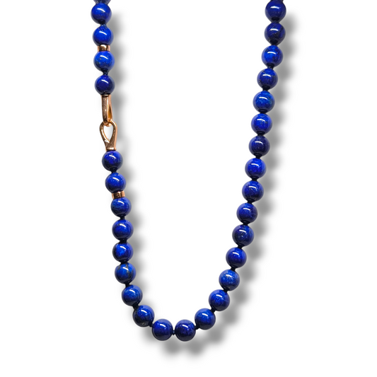 Girocollo Collana in argento con lapislazzuli 8/8,5 - Gioielli Pavan