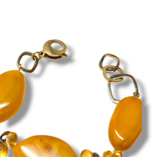 Bracciale Bracciale in argento con Ambra a quarzi - Gioielli Pavan
