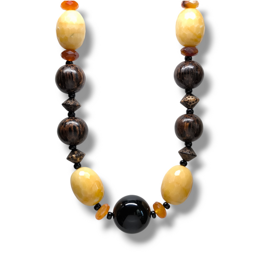 Girocollo Girocollo in argento con onice e radica - Gioielli Pavan