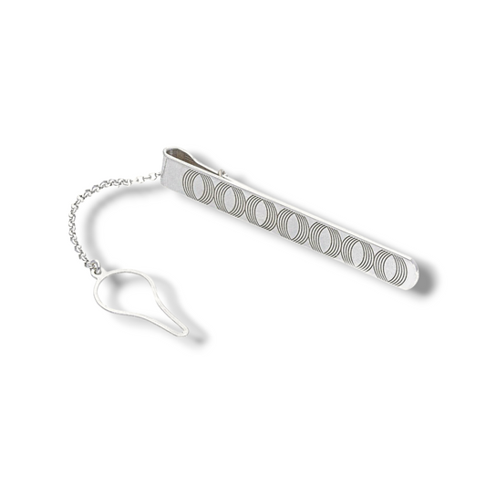 fermacravatte Fermacravatte in argento con incisioni moderne - Gioielli Pavan