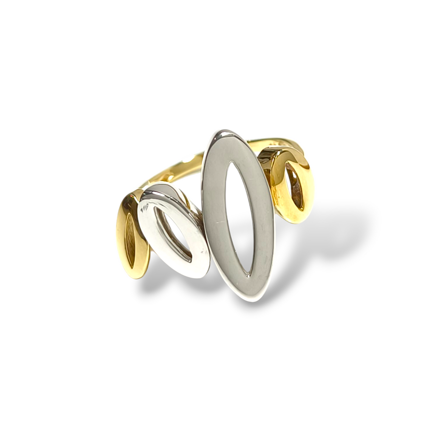 Anello Anello in oro bicolore forme geometriche - Gioielli Pavan