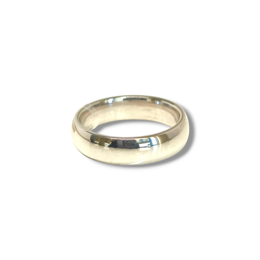 Anello Fede in oro bianco 18kt comfort 4,5 mm - Gioielli Pavan