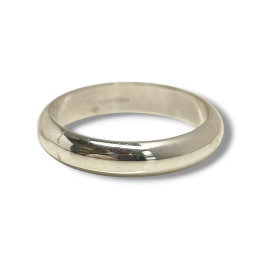 Anello Fede in oro bianco normale 18kt 3,7 mm - Gioielli Pavan