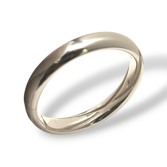 Anello Fede in oro bianco 18kt Polello 4,0 mm - Gioielli Pavan